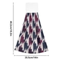 thumbnail image 2 of Haosy 2 Pack Kitchen Wash Cloths with Hanging Loops Absorbent Absorbent Quick Drying Hand Towels, Pied De Poule Pattern, 2 of 7