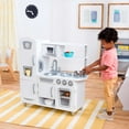 thumbnail image 3 of KidKraft Vintage Wooden White Play Kitchen with Ice Maker & Play Phone, 3 of 12