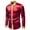Wine, variant on Mens Satin Silk Shirts Button Down Color Block Long Sleeve Turndown Collar Blouse for Party Disco