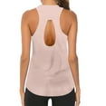 thumbnail image 5 of Prolriy Athletic Gym Workout Tops for Women, Womens Workout O Neck Sleeveless Breathable Backless Tank Yoga Tops Shirt Tank Top for Women Beige XL, 5 of 5