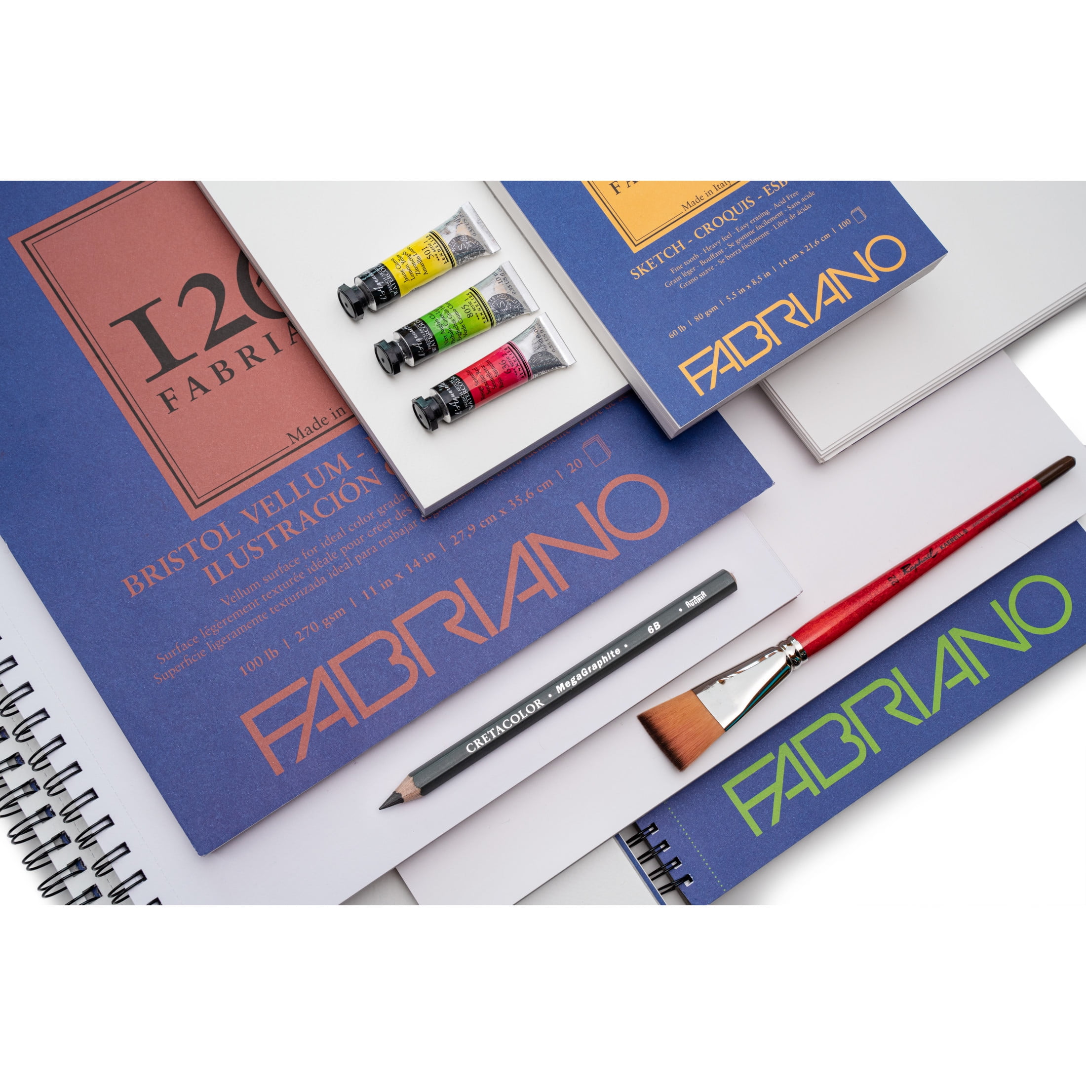 Fabriano 1264 Bristol Pad, Vellum, 18 inx24 in, 100 lb, 20 Sheets, 100% Alpha-Cellulose, Detail & Technical Drawing