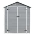 thumbnail image 6 of UBesGoo 6' x 5' Outdoor Storage Shed Plastic Garden Shed Resin Organization for Home/Lawn Mower/Backyard Equipment/Bike Storage/Pool Supplies, 6 of 8
