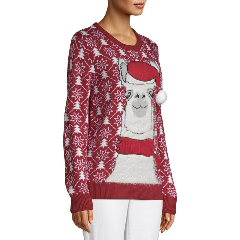 Llama ugly christmas sweater cheap walmart