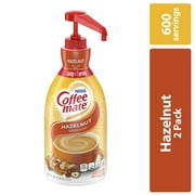 (2 Pack) Coffee Mate Hazelnut Coffee Creamer Pump Bottles, Gluten Free