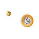 thumbnail image 5 of Escultura de fruta, figura de resina, decoración, estatua, reloj de pared redondo, material de movimiento silencioso, adecuado para sala de estar, dor, 5 of 8