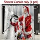 thumbnail image 1 of Navidad Papá Noel duschdraperi toalett decoración badrum Sincero Electrónica, 1 of 1