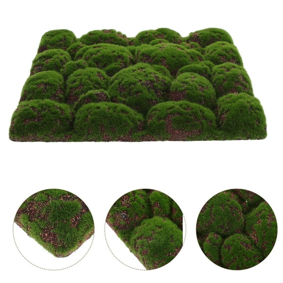 RENACLIPY Green Plant Moss Wall Panel Foam 1 Piece Decorative Artificial Moss for Home Office Wall Art