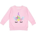 thumbnail image 2 of Inktastic Unicorn Face Toddler Sweatshirt, 2 of 4