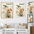 thumbnail image 4 of Designart "Oriental Creation Bugs In Peachy Shades" Asian Floater Framed Canvas Art Print, 4 of 7