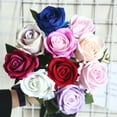 thumbnail image 2 of Guardoinrt Fake Rose Bouquet Exquisite Wedding Festival Indoor Decorations Simulation Flower Decoration Props Scene Layout Prop Pink, 2 of 6
