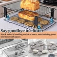 thumbnail image 4 of 4PCS Saving Rack Stacker Rack Organizer Stacking For Cookie & Stackable Rack Cookie Bread Cake Rack Baking Gifts, 4 of 4