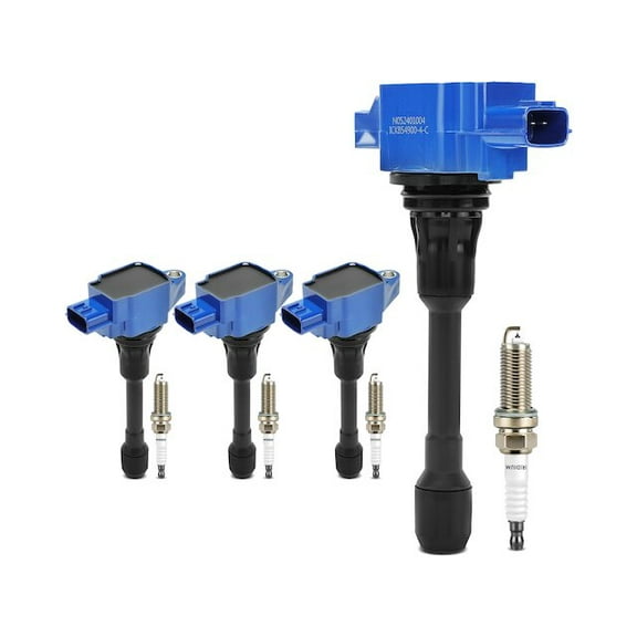 Ignition Coil Set with Spark Plugs 8 - Compatible with 2008 - 2013 Nissan Rogue 2.5L 4-Cylinder 2009 2010 2011 2012