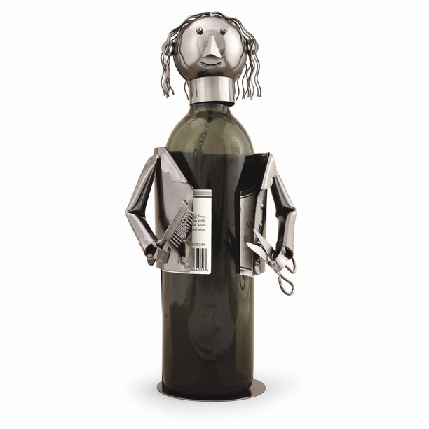 Barber/Hairdresser Metal Wine Caddy