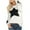 White, variant on Aoochasliy Womens Sweaters Pullover Clothes Sweater Trendy Casual O-Neck Knitted Sweater Tops