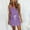 #1-Purple, variant on Azrian Summer Dresses Women Casual Summer Fashion Waist Pocket Camis Sleeveless V-Neck Dress