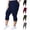 01# Navy, variant on Women's Plus Size Capri Leggings High Waist Stretchy Workout Yoga Pants Casual Breathable Athletic Capri Trousers Black XXL