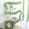 thumbnail image 7 of Morttic 4 Pack 6 Feet Faux Eucalyptus Garland Plants, Artificial Vines Fake Hanging Boxwood Greenery Garland UV Protected for Wedding Backdrop Wall Indoor Outdoor Decor, 7 of 7