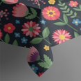 thumbnail image 4 of Pioneer Flower Floral Print Pattern Rectangle Tablecloth 60"x120", Waterproof Polyester Table Cloth, Wipeable Spillproof for Dining Camping Indoor Outdoor, 4 of 6