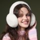 thumbnail image 4 of Orejeras plegables para mujer, orejeras esponjosas para clima frío, diadema cálida para invierno, calentadores de orejas holgados y lindos, 4 of 5