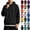 Black, variant on OIOLOYJM Mens Hoodies Casual Basic Oversized Drawstring Warm Athletic Hooded Sweatshirts Retro Classic Business Work Tops with Pocket Black L