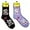 Black, Lavender, variant on FOOZY'S Adult Socks - Volleyball, Set of 2