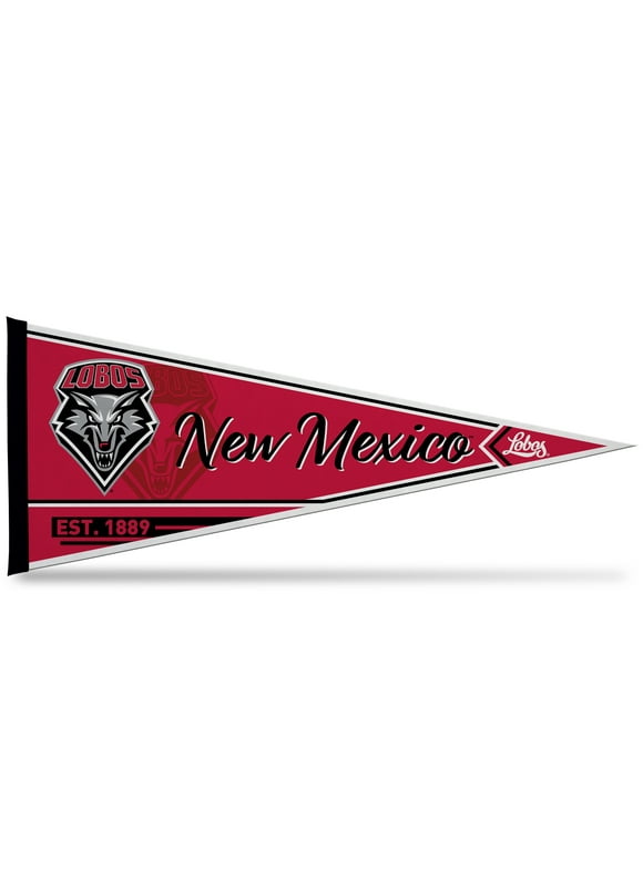 Rico Industries College New Mexico Lobos Classic 12" x 30" Soft Felt Pennant - EZ to Hang - Home Dcor (Game Room, Man Cave, Bed Room)
