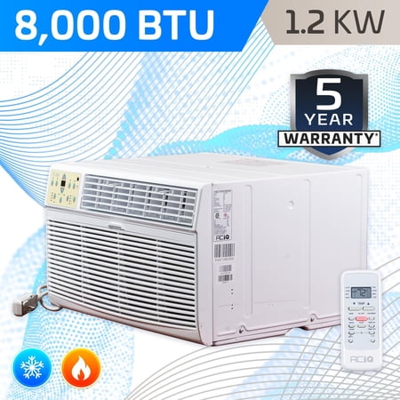 ACiQ 8000 BTU Through Wall Mini PTAC with Electric Heat | Energy Efficient Heating & Cooling Unit