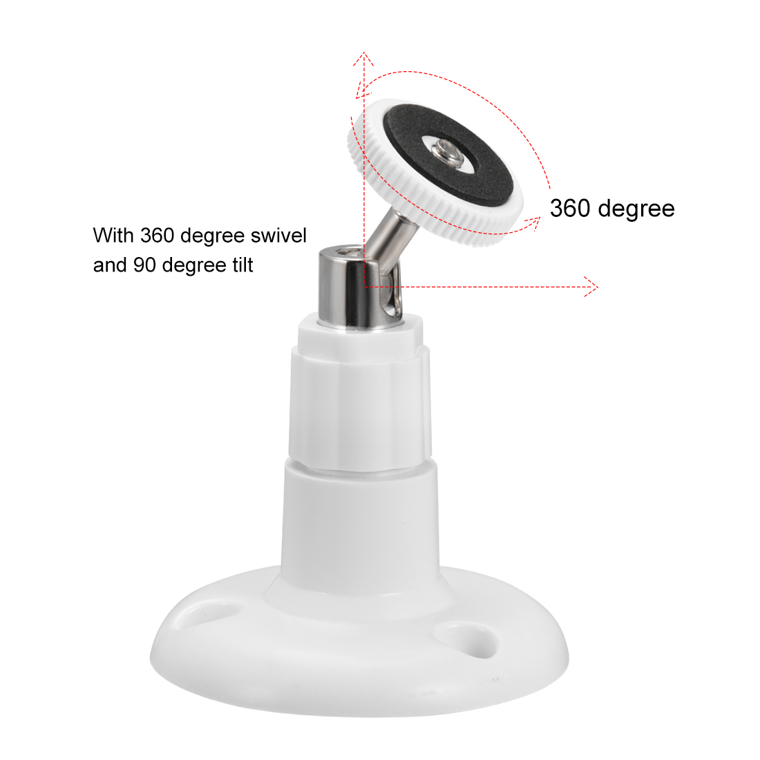 CCTV Camera Mount ABS Camera Mounting Brackets w Screws 90mm Height