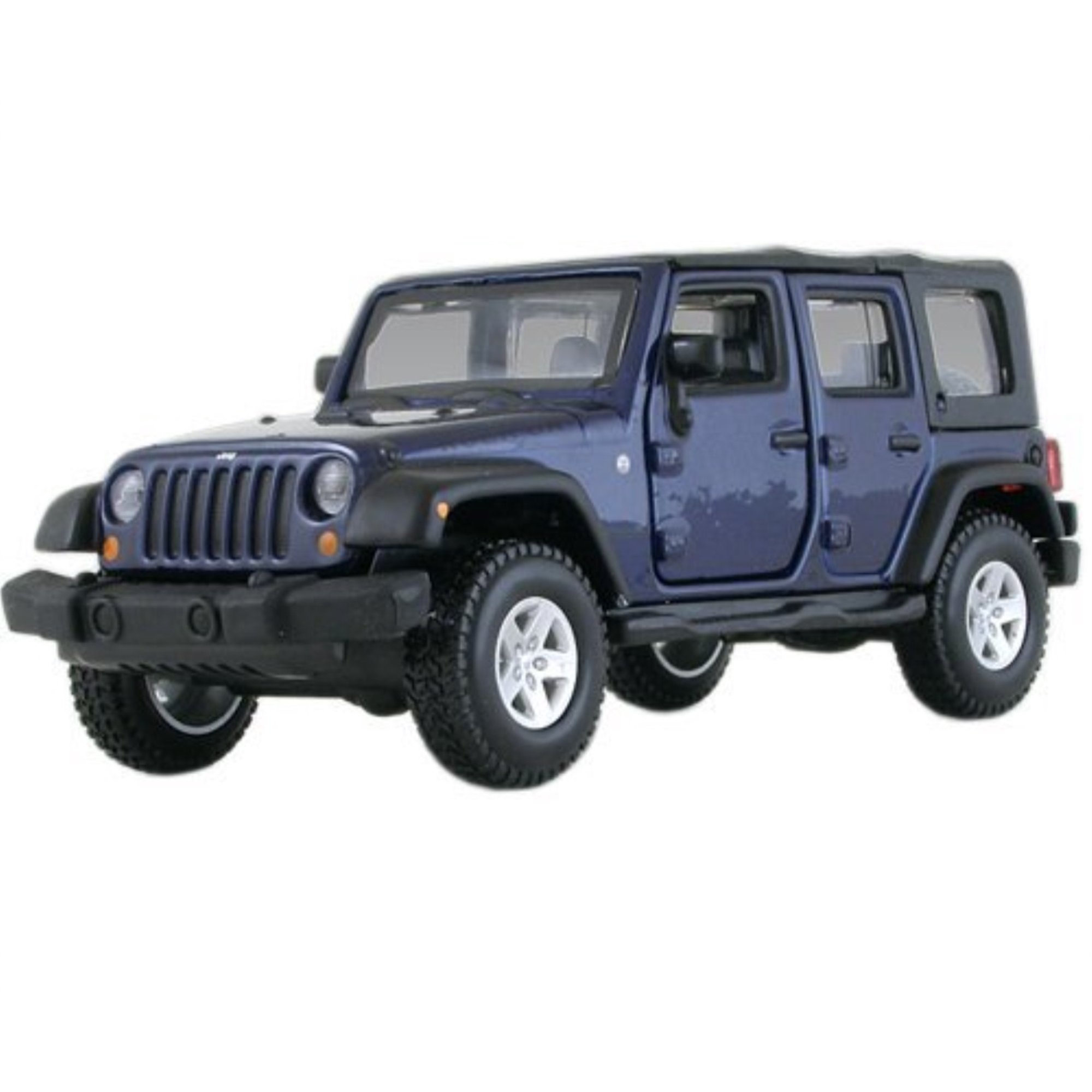 Jeep Wrangler Unlimited Rubicon 4 Doors Blue 1 32 By Bburago 43012