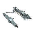 thumbnail image 1 of Xingzhi 2pack/lot Aluminum Upgrade Front Rear Bridge Axle Gear Box For WPL 1/16 C14 RC Car Front Rear Axle Upgraded Replacement Titanium color, 1 of 6