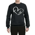 thumbnail image 2 of Wild Bobby Heart Made Of Faith Inspirational/Christian Unisex Crewneck Graphic Sweatshirt, Black, Small, 2 of 5