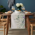 thumbnail image 2 of Eucalyptus Leaves Table Runner - 90 Inch Long, Kitchen Dining Table Runner Dresser Scarves, Sage Green Summer Botanical Weeping Farmhouse Decor for Coffee Tables Wedding Party Banquet, 2 of 8