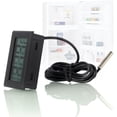 thumbnail image 3 of Digital LCD Thermometer Temperature Monitor with External Probe for Fridge Freezer Refrigerator Aquarium - Black, 3 of 5