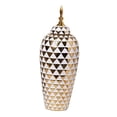 thumbnail image 4 of Jarrón de porcelana con tapa para jengibre, gran capacidad, decorativo Oro Grande, 4 of 9