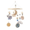 thumbnail image 1 of Mobile for Crib Wood Pendant 360 Degree Rotating Space Pattern Crib Mobile Calming Visual Stimulation Travel Sleep, 1 of 5