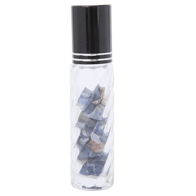 Botella con rodillo de aceite esencial, botella enrollable portátil de viaje, accesorio para el cuidado de la salud, 10ml, bola de vena azul