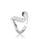 thumbnail image 1 of Anillo de Plata de Ley 925 con circonita AAA, simplicidad ajustable, accesorios de joyería exquisitos para mujer, regalo de fiesta de boda, 1 of 2