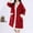 Red, variant on Hrsba Womens Winter Robes,Sleepwear for Women Solid Color Fleece Robe Mid Length Thick Warm Loose Winter Home Loungewear with Pockets
