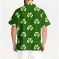 thumbnail image 6 of Fgvctg St. Patrick's Day Scrub Tops Men Holiday Short Sleeve Cute Shamrock Clover Printed Scrubs Tops Plus Size V Neck Work Shirt Scrub Workwear Nurse Uniform Medical T Shirts with Pockets Cyan M, 6 of 6