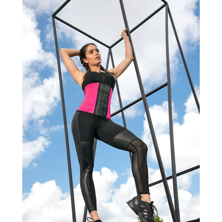 Ann Chery 2023 Women s Workout Waist Trainer Chicher With 3 Hooks Pink 44