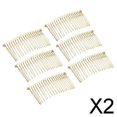 thumbnail image 1 of Pinzas de pelo de Metal BLESIY 20 dientes 2 piezas, 1 of 8