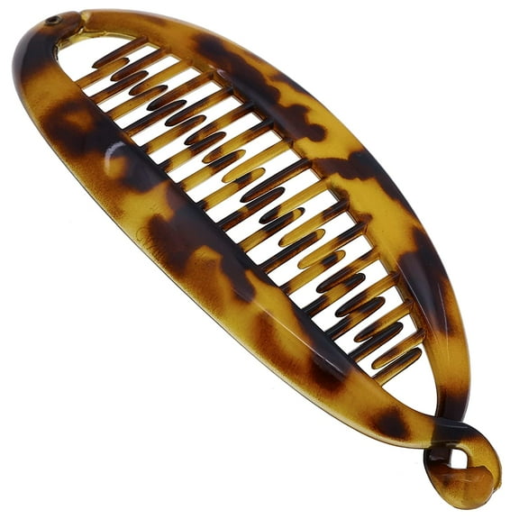 Camila Paris CP1578 French Large Banana Clip Hair Comb, Flexible Banana Clips Hair for Thick Hair Ponytail Holder Interlocking Banana Hair Clips Styling Hair Banana Clips for Women Made in France