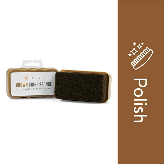 Sof Sole Brown Shoe Shine Sponge