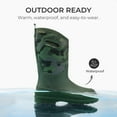 thumbnail image 3 of Dream Pairs Boys' Waterproof Outdoor Boots Handle-Equipped Shoes for Rain, Snow, Mud & Cold (Little/Big Kids), 3 of 6