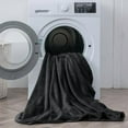thumbnail image 6 of Flannel Sheets Queen Size Black - Super Soft Fleece Sheets Set Fluffy Extra Plush, 4 Piece(Include Fitted Sheet, Flat Sheet, 2 Pillowcases), 6 of 7