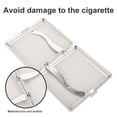 thumbnail image 3 of KAKOWELY cigarettes case Cigarette Case Portable Cigarette Box Flip Type Cigarette Storage Box with Sliding Lid3.86"X3.7"X0.59", 3 of 5