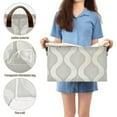 thumbnail image 5 of Yayeee Foldable Storage Basket for Shelves with Handles Set of 2 Waterproof Cloth Bins, Light Gray Pattern, 5 of 7