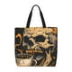 thumbnail image 1 of Balery Grim Coffee Skull Bolsa de Mano para Mujeres con Cremallera, Bolsa de Gimnasio con Compartimentos, Bolsa para Laptop, Bolsa para Trabajo, 1 of 7