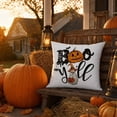 thumbnail image 6 of Vintage Halloween Throw Pillow Covers 18x18,Pumpkins Ghost Bat Pattern Seasonal Decorative Horror Cushion Case Decoration for Home Sofa Couch Bed, 6 of 7