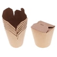 thumbnail image 1 of 50 Uds 16 onzas cubos de papel Kraft contenedores desechables para preparación de comidas Paquete de alimentos Cajas de regalos para fiestas, 1 of 7